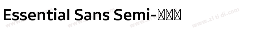 Essential Sans Semi字体转换 Essential Sans Semi字体转换